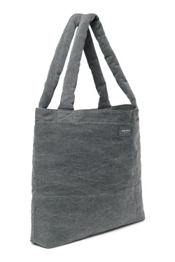 Denim Mom Bag | Grey