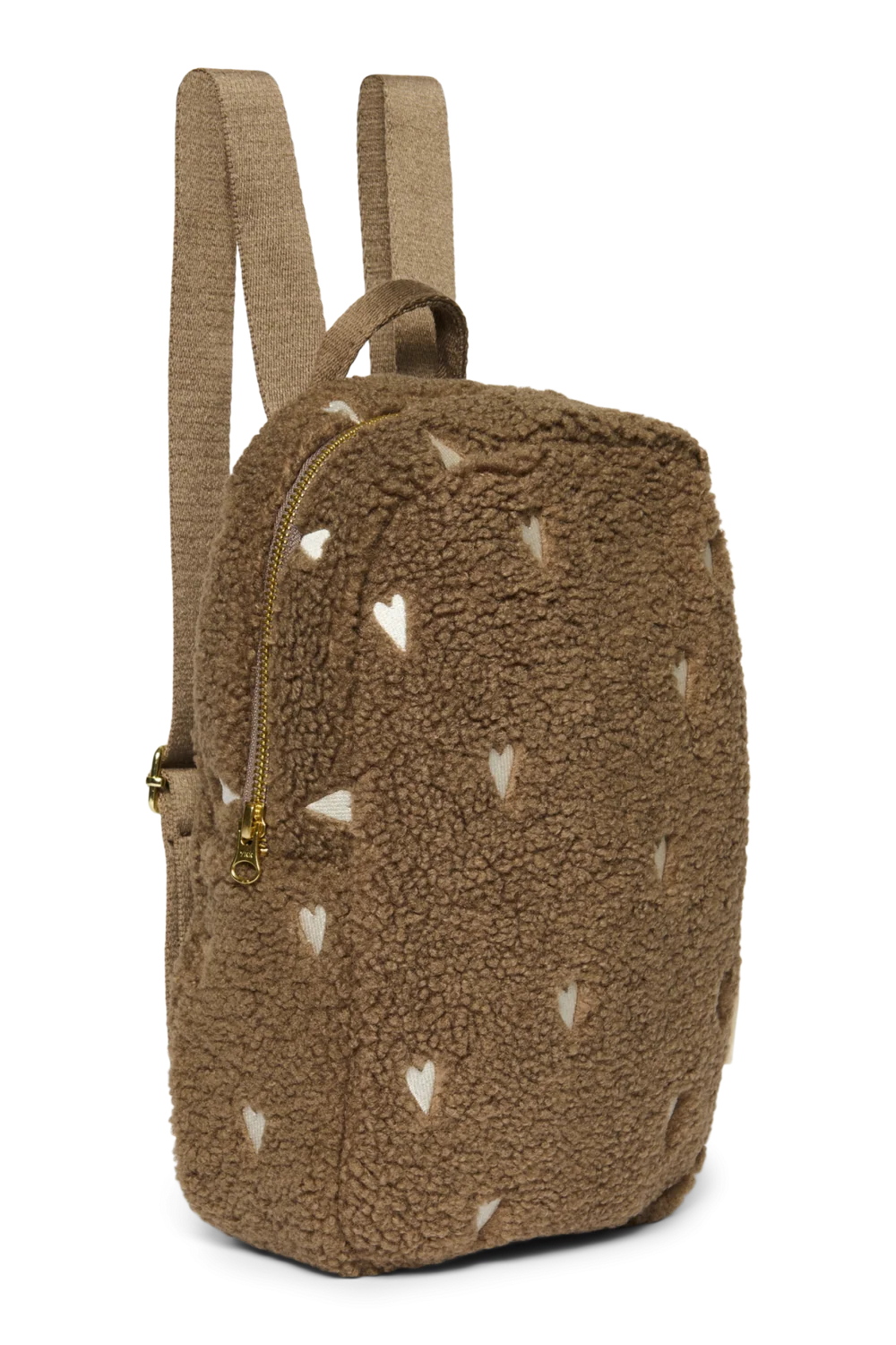 Teddy Mini Backpack | Brown Hearts