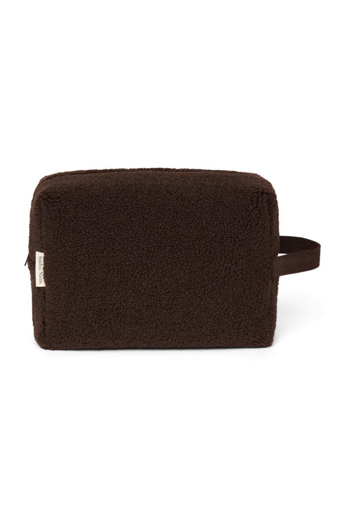Teddy Toiletry Bag | Chocolate