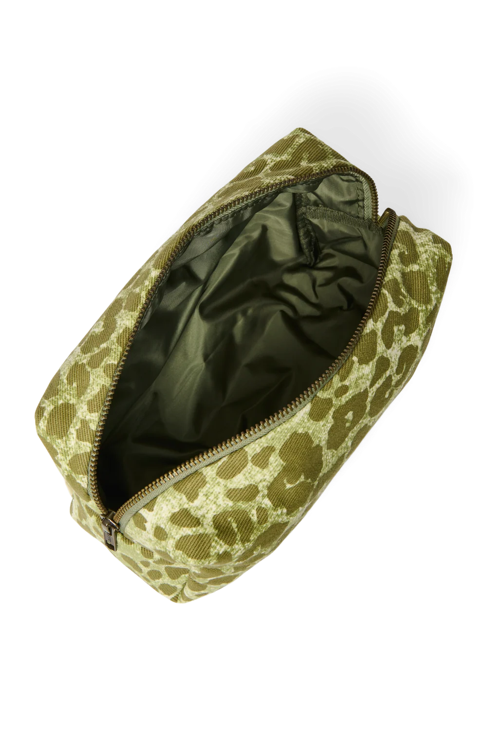 Cotton Pouch | Green Leopard