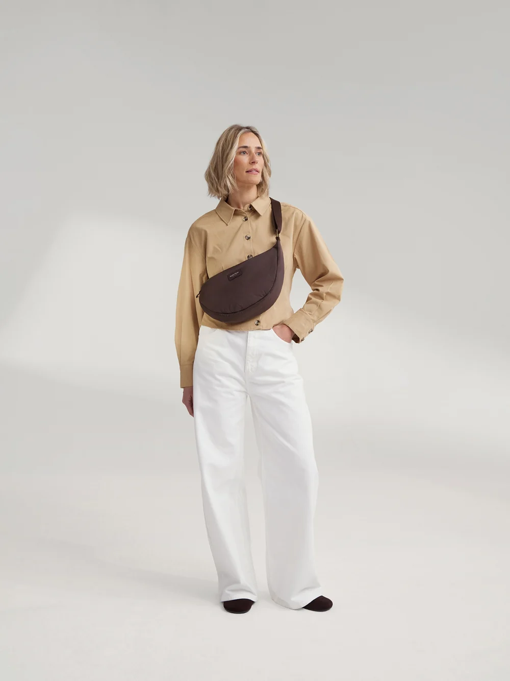 Puffy Adult Fanny Pack | Brown