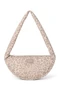 Puffy Mini Cross Body Bag | Beige Leopard
