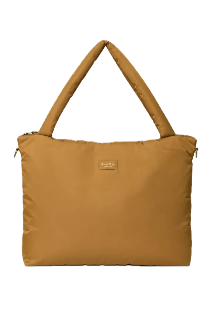 Technical Puffy Diaper Bag | Brown
