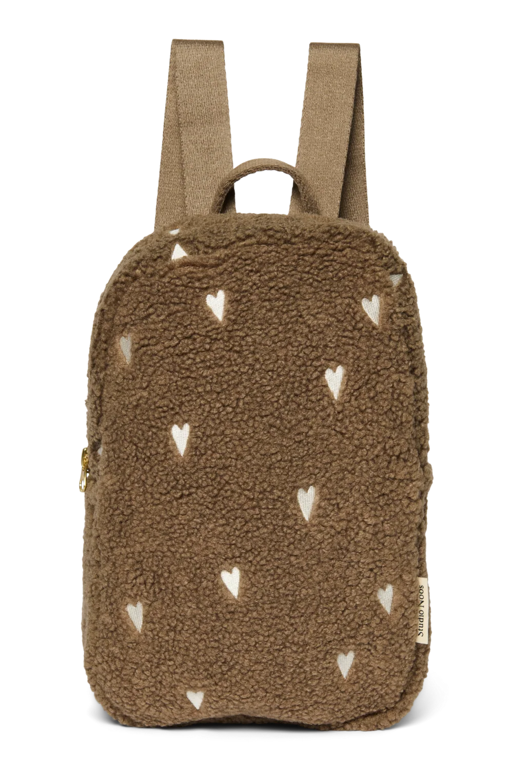 Teddy Mini Backpack | Brown Hearts