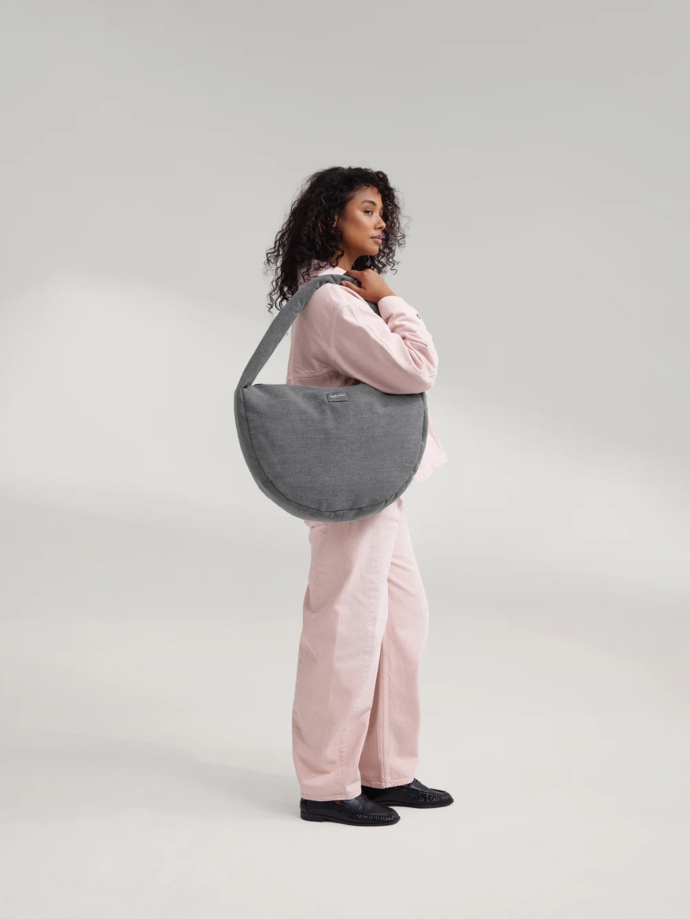 Denim Cross Body Bag | Grey