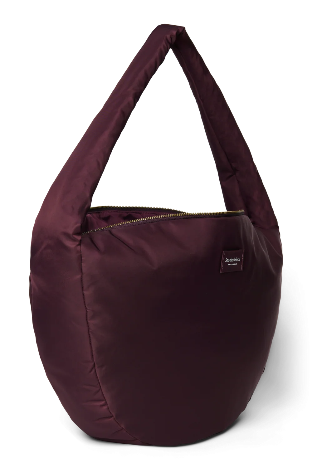 Technical Puffy Cross Body Bag | Burgundy