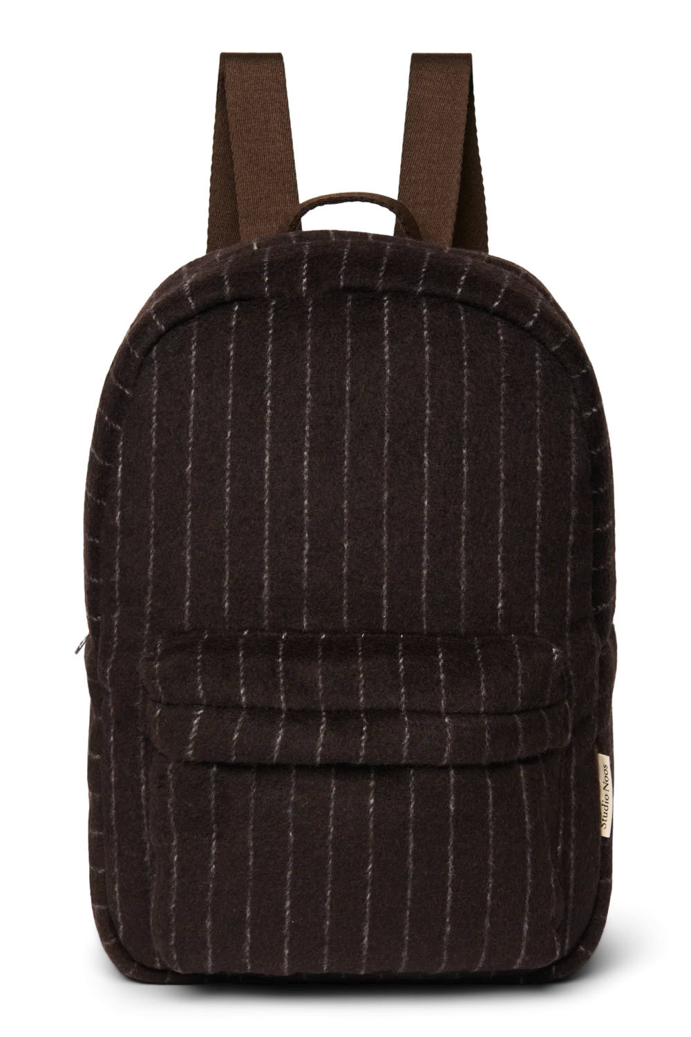 Flannel Chalkstripe Midi Backpack | Brown