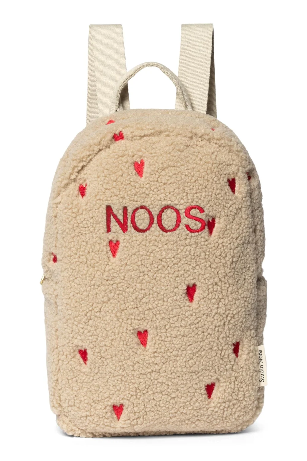 Teddy Mini Backpack | Ecru Hearts