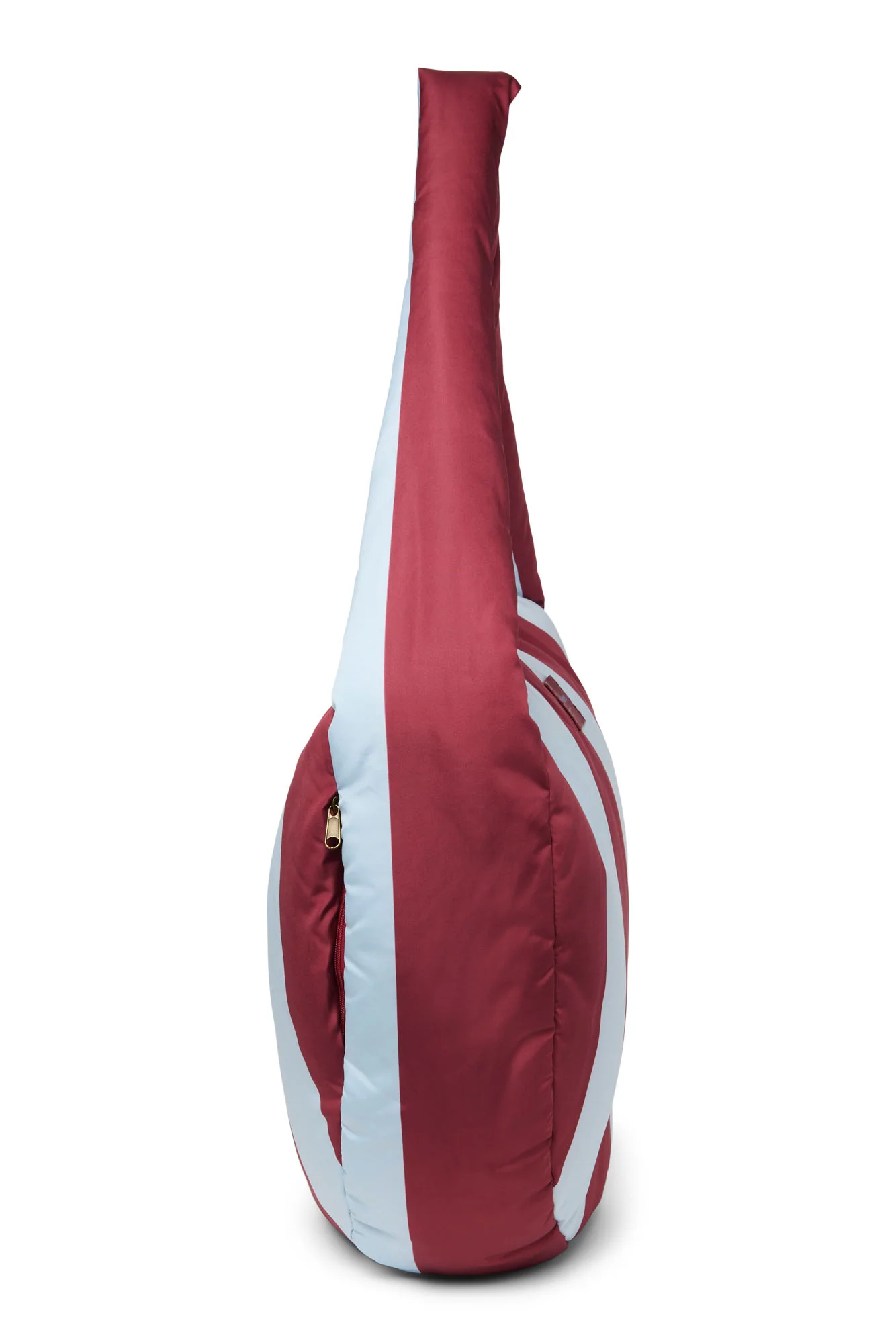 Bold Stripe Cross Body Bag | Bordeaux/Light Blue