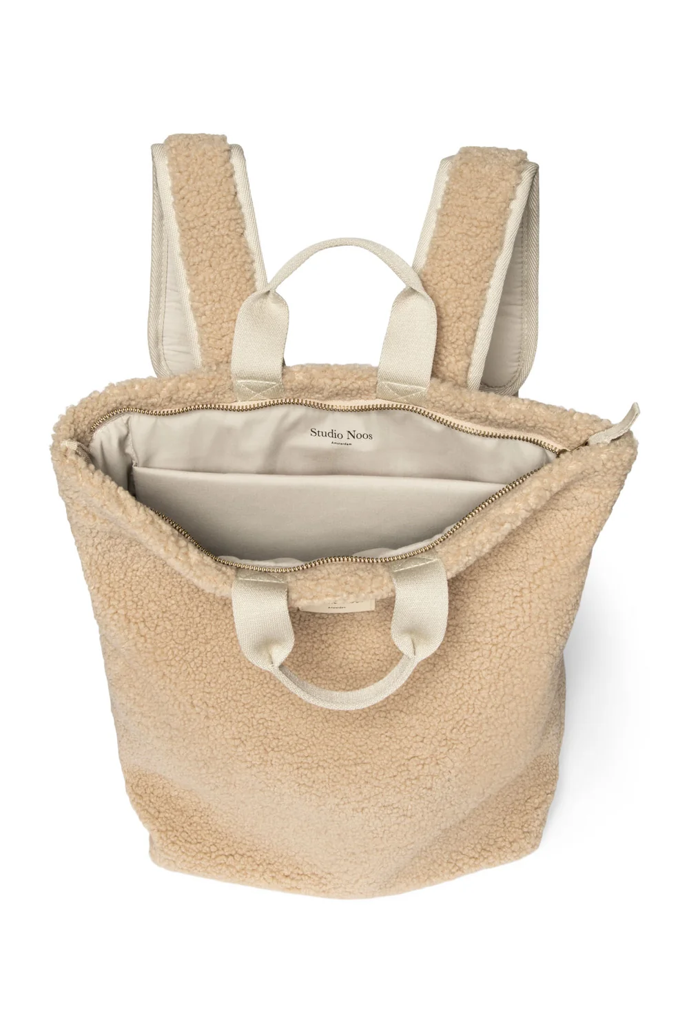 Teddy Adult Backpack | Ecru