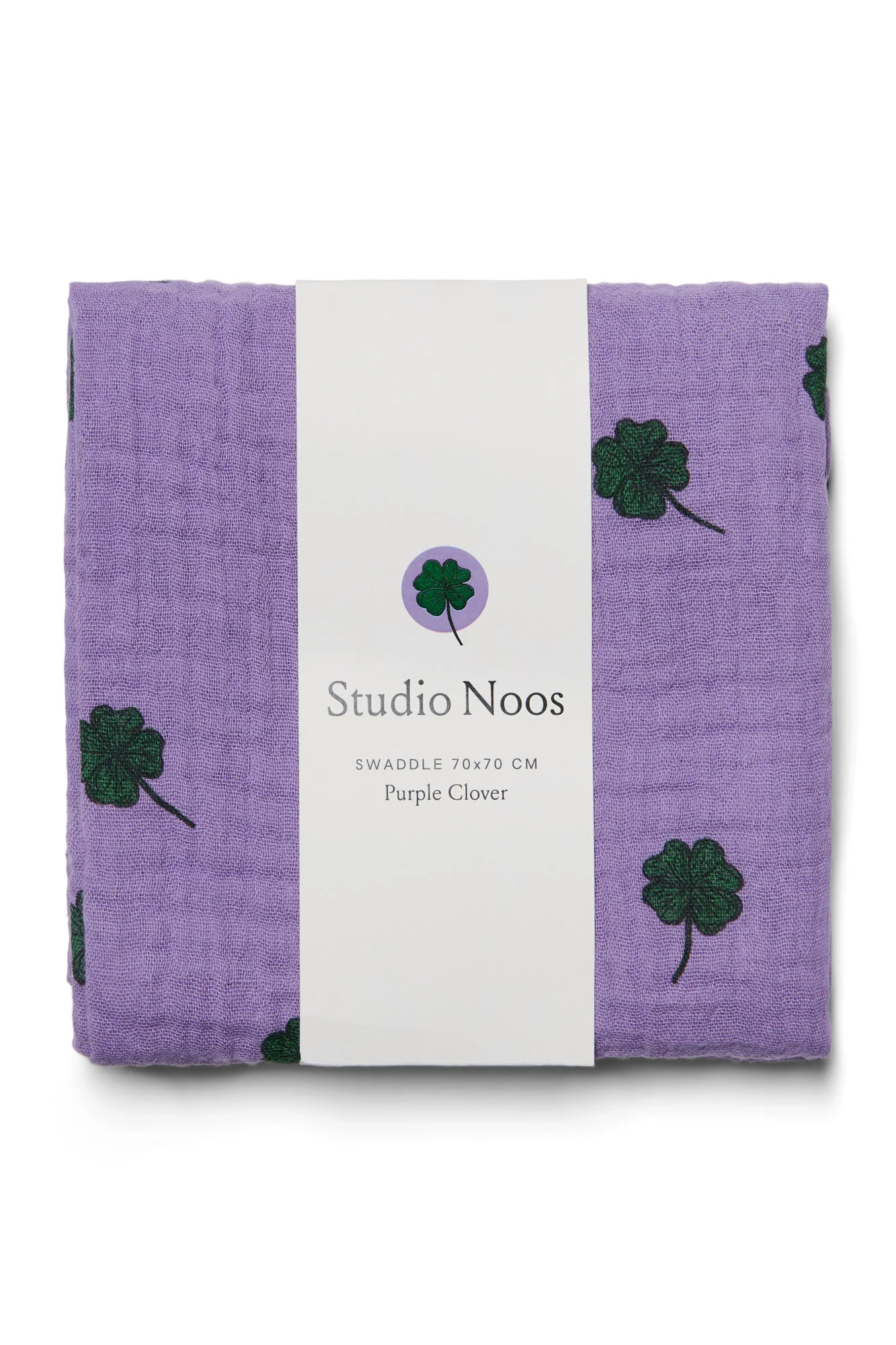 Swaddle Print Medium | Purple Clover