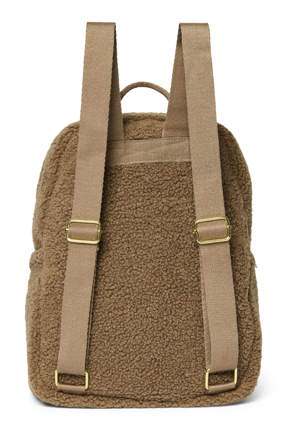 Teddy Midi Backpack Front Pocket | Brown