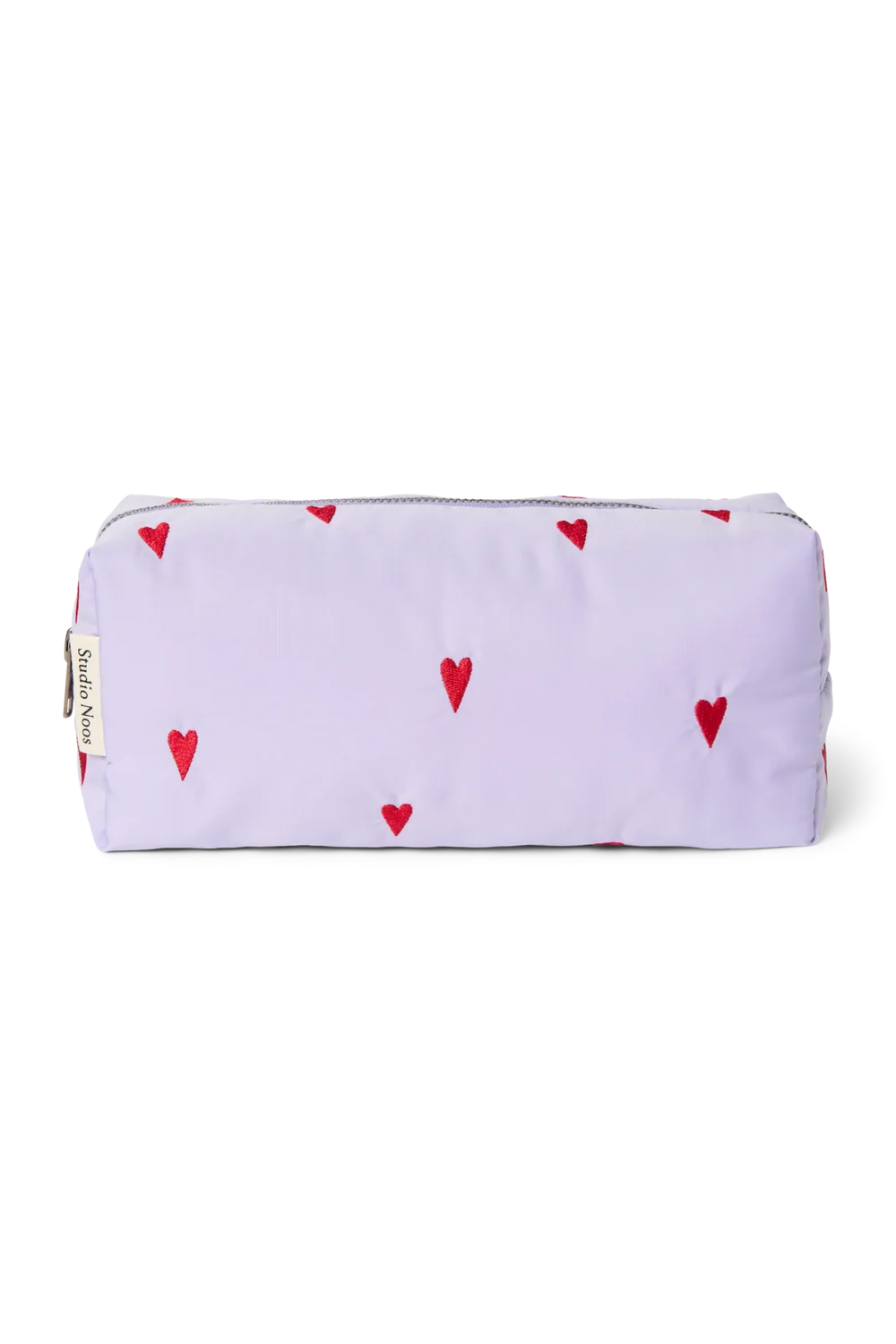 Puffy Pouch | Purple Hearts