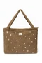 Teddy Diaper Bag | Brown Hearts