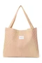 Poplin Striped Mom Bag | Butter Yellow