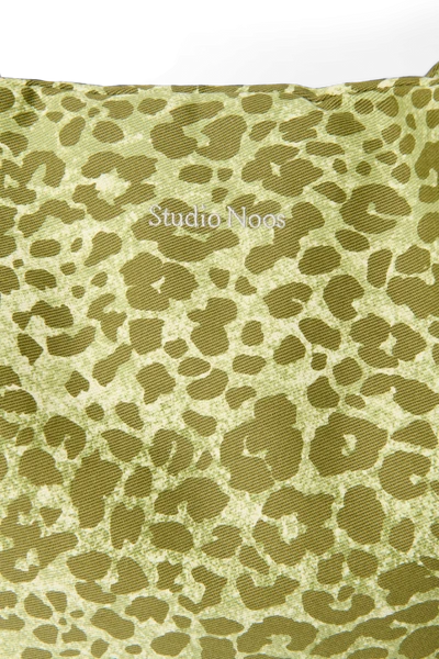 Cotton Mom Bag | Green Leopard