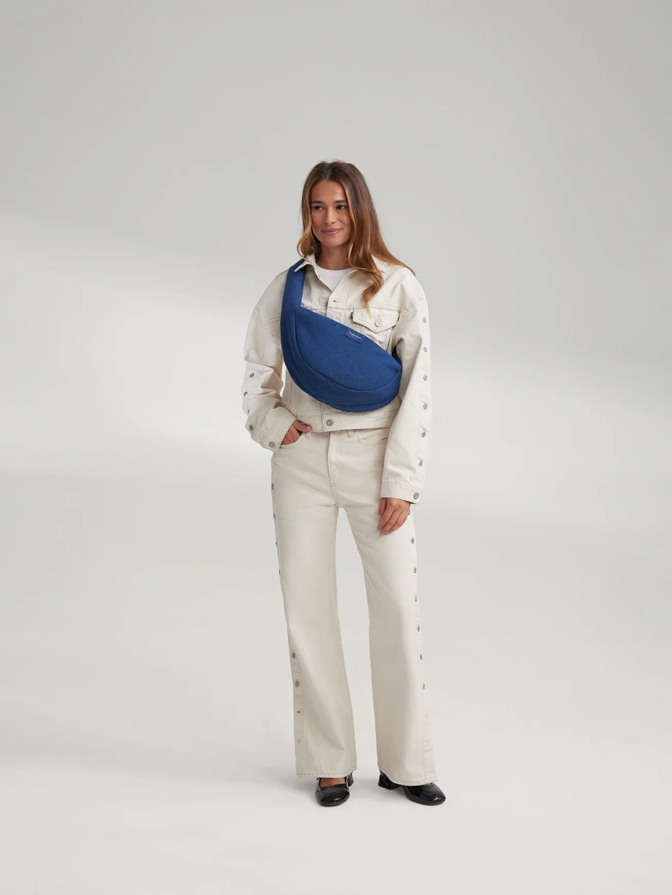Denim Mini Cross Body Bag | Dark Blue