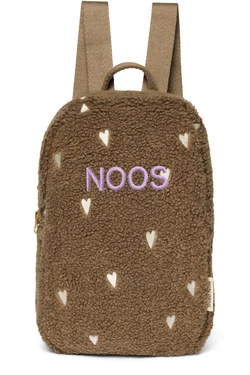 Teddy Mini Backpack | Brown Hearts