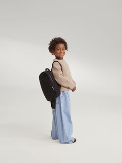 Flannel Chalkstripe Mini Backpack | Brown