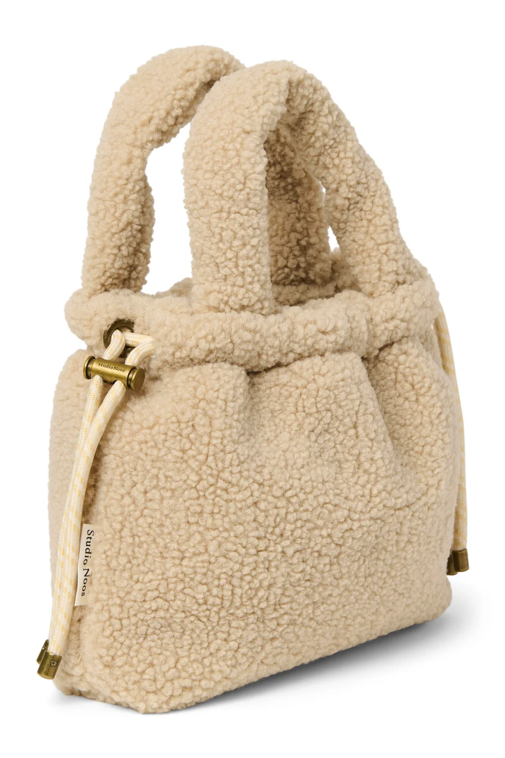 Teddy Mini Drawstring Bag | Ecru