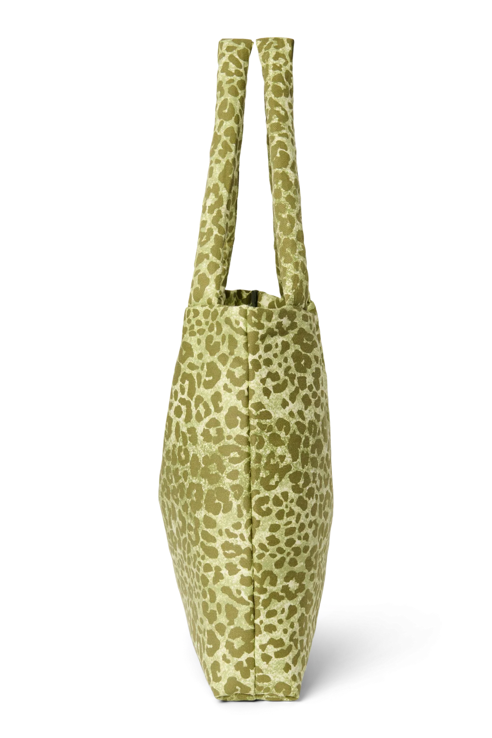 Cotton Mom Bag | Green Leopard