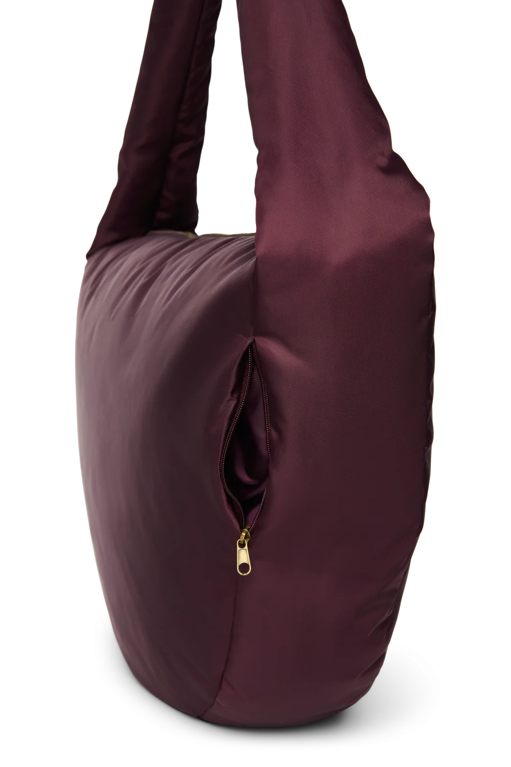 Technical Puffy Cross Body Bag | Burgundy