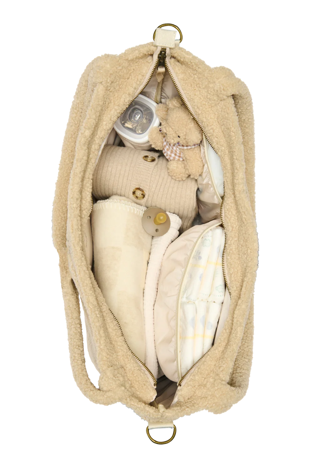 Teddy Diaper Bag | Ecru
