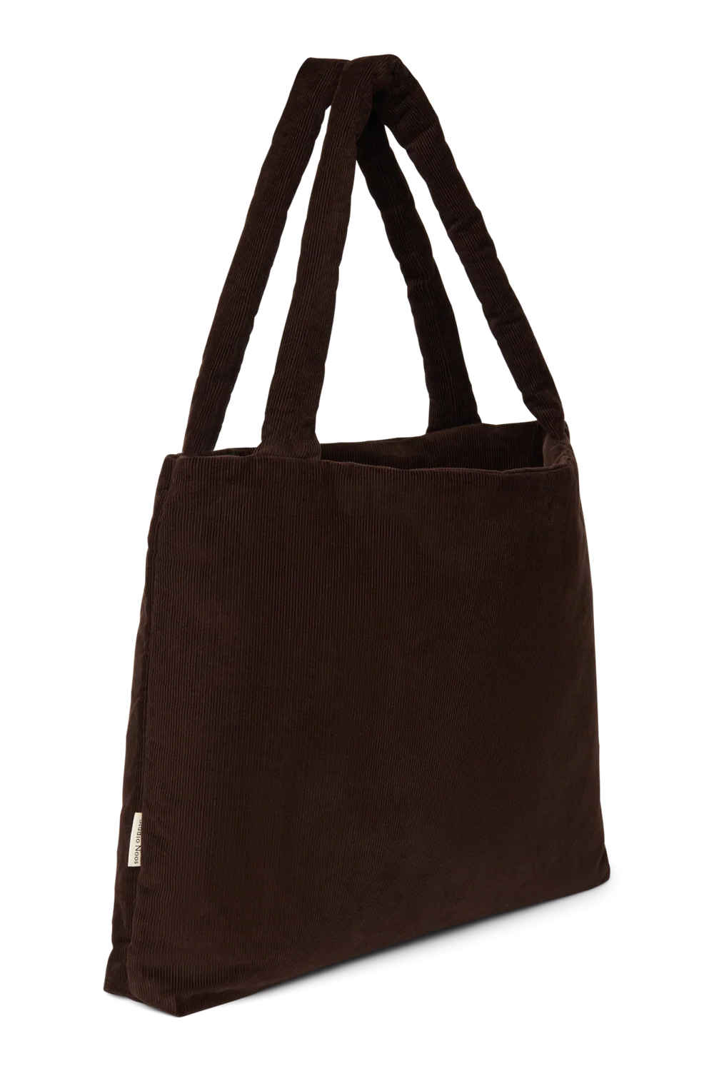 Rib Puffy Mom Bag | Dark Brown