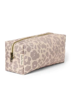 Puffy Pouch | Beige Leopard