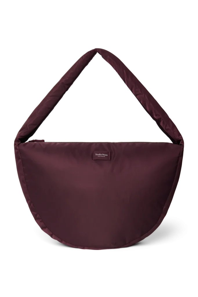 Technical Puffy Cross Body Bag | Burgundy