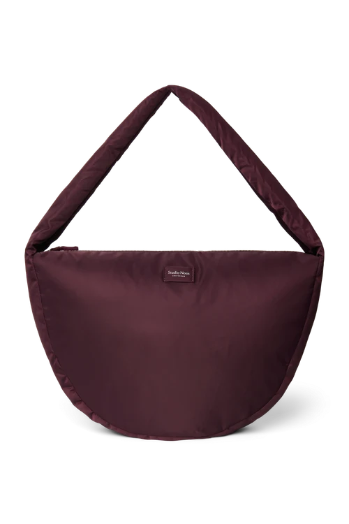 Technical Puffy Cross Body Bag | Burgundy