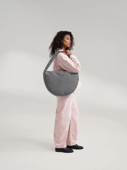Denim Cross Body Bag | Grey