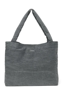 Denim Mom Bag | Grey