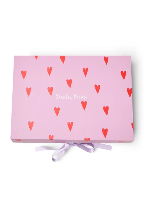 Matching Teddy Gift Set | Ecru Hearts
