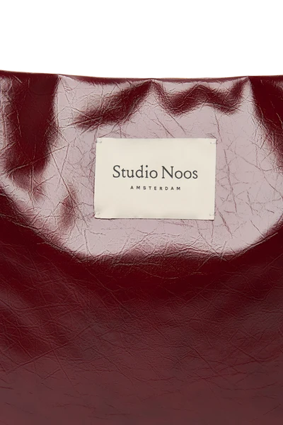 Vegan Leather Mom Bag | Burgundy