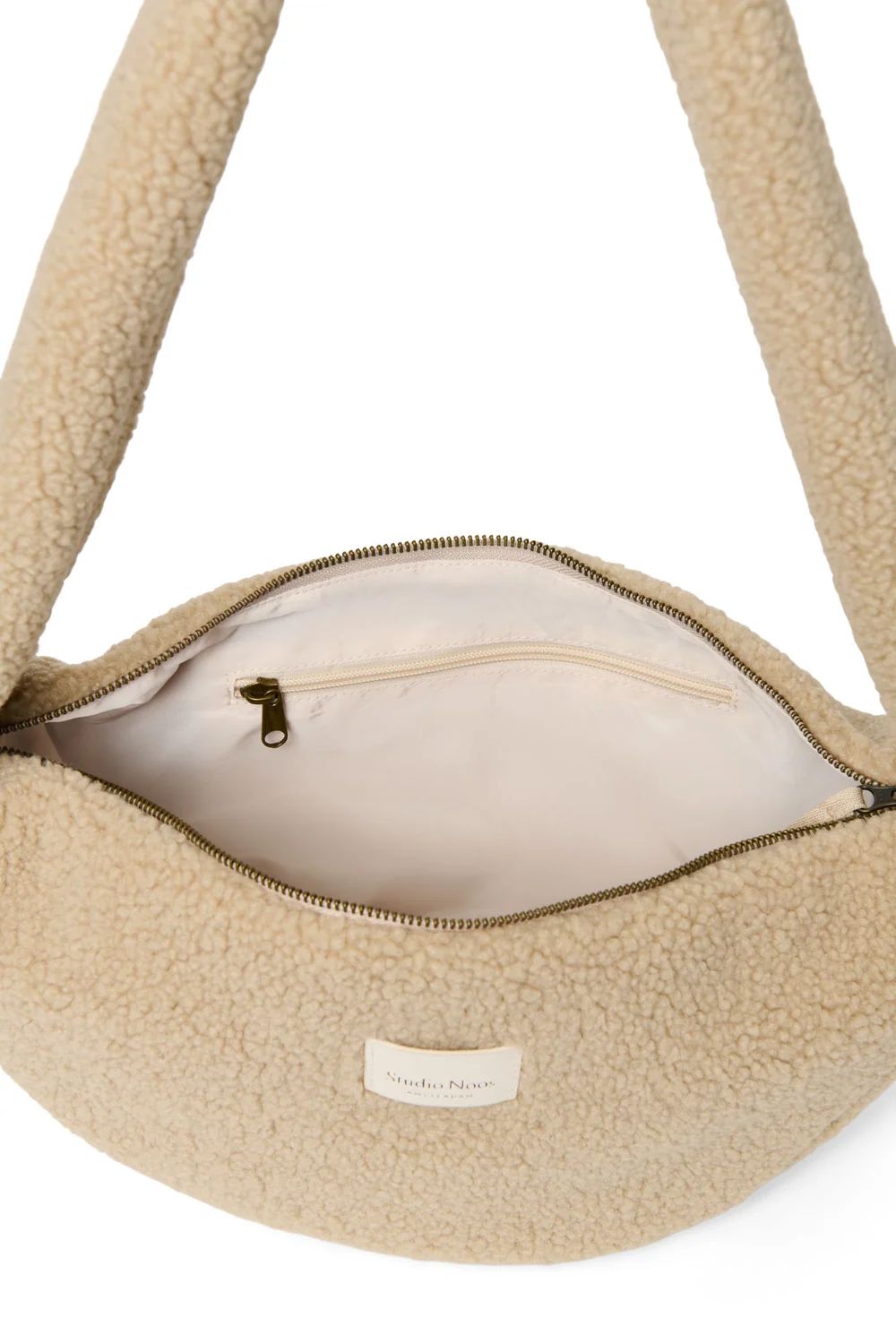 Teddy Mini Cross Body Bag | Ecru