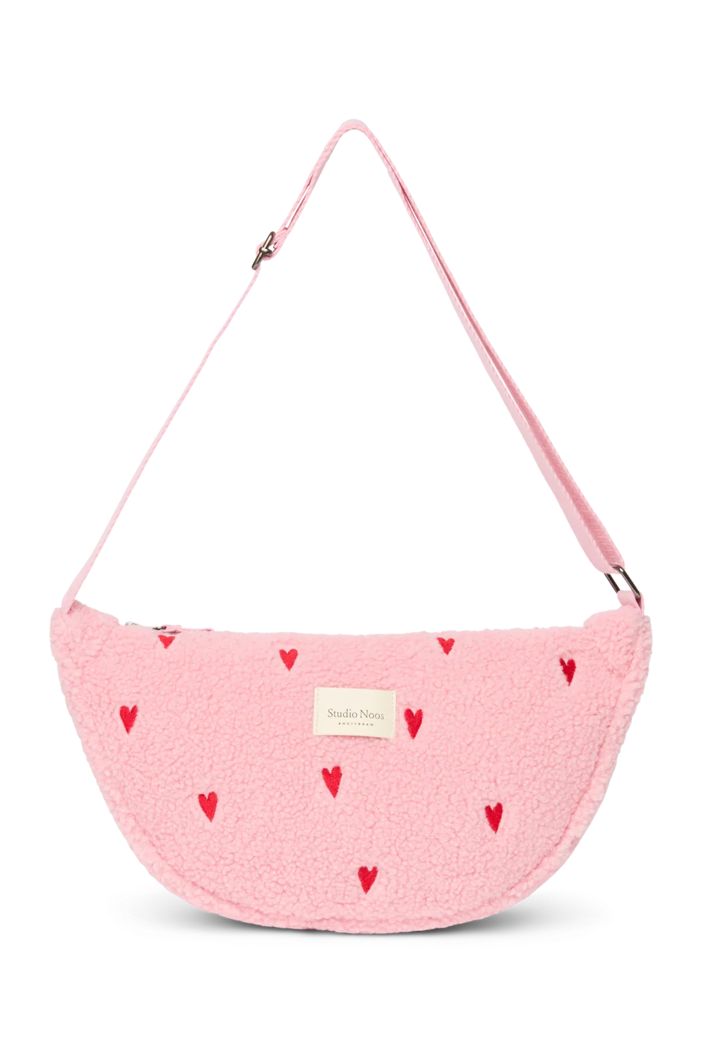 Teddy Adult Fanny Pack | Light Pink Hearts