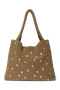 Teddy Mom Bag | Brown Hearts