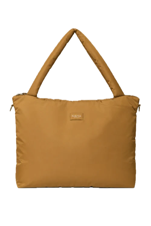 Technical Puffy Diaper Bag | Brown