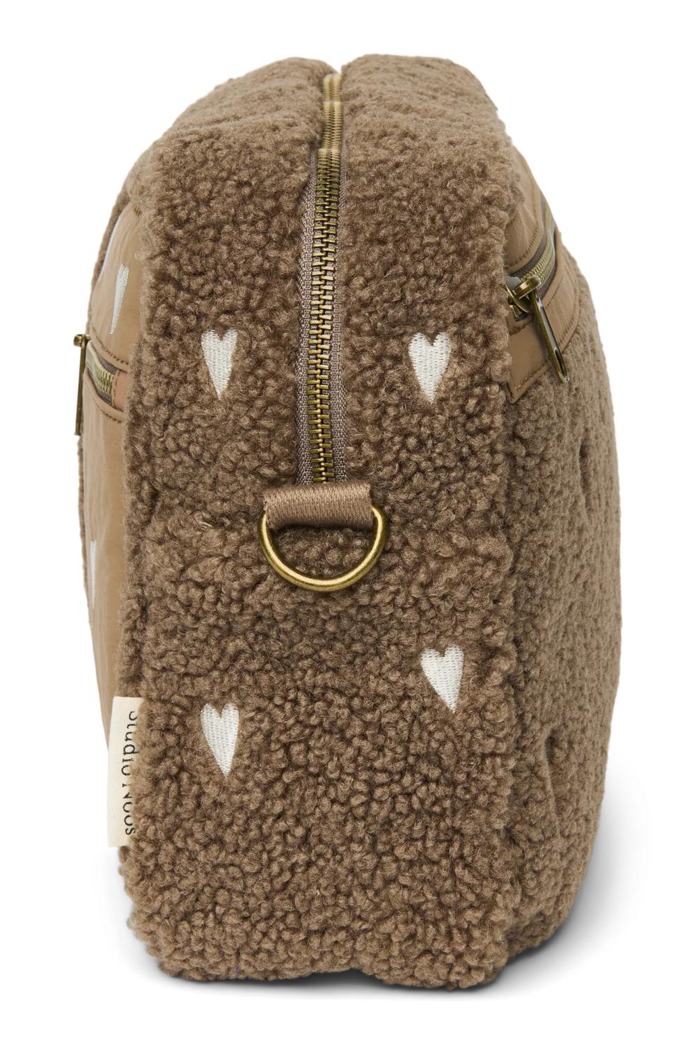 Teddy Stroller Organizer | Brown Hearts