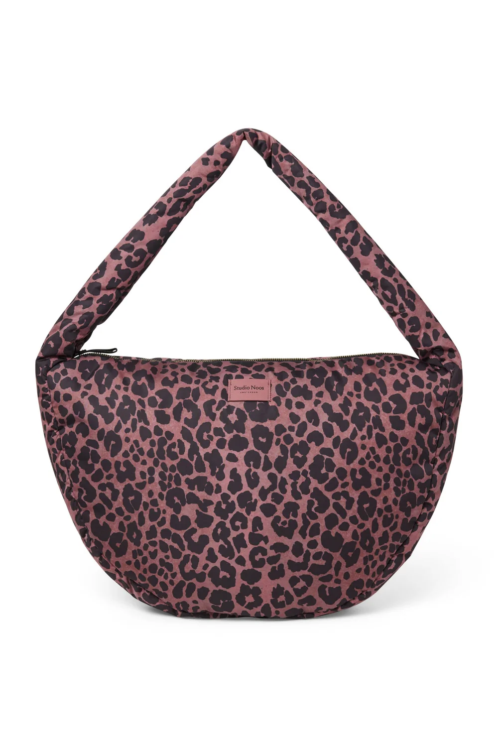 Puffy Cross Body Bag | Red Leopard