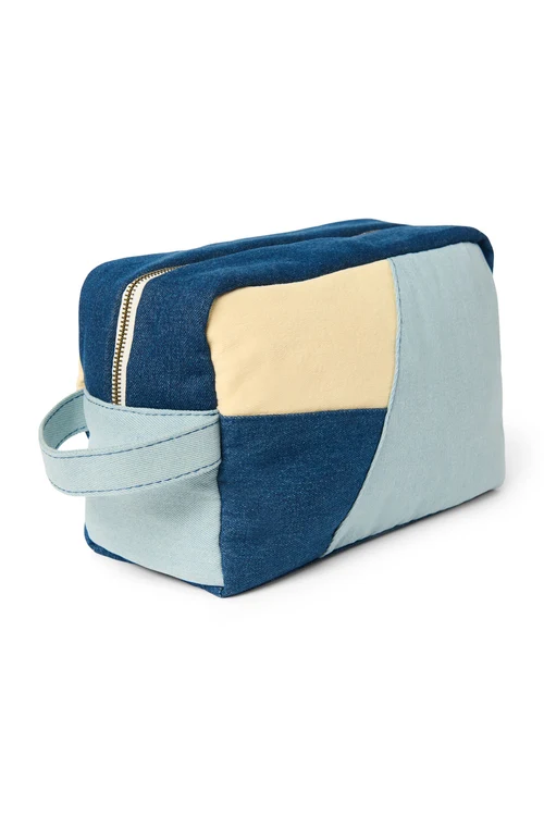 Patchwork Toiletry Bag | Denim