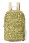 Cotton Midi Backpack | Green Leopard