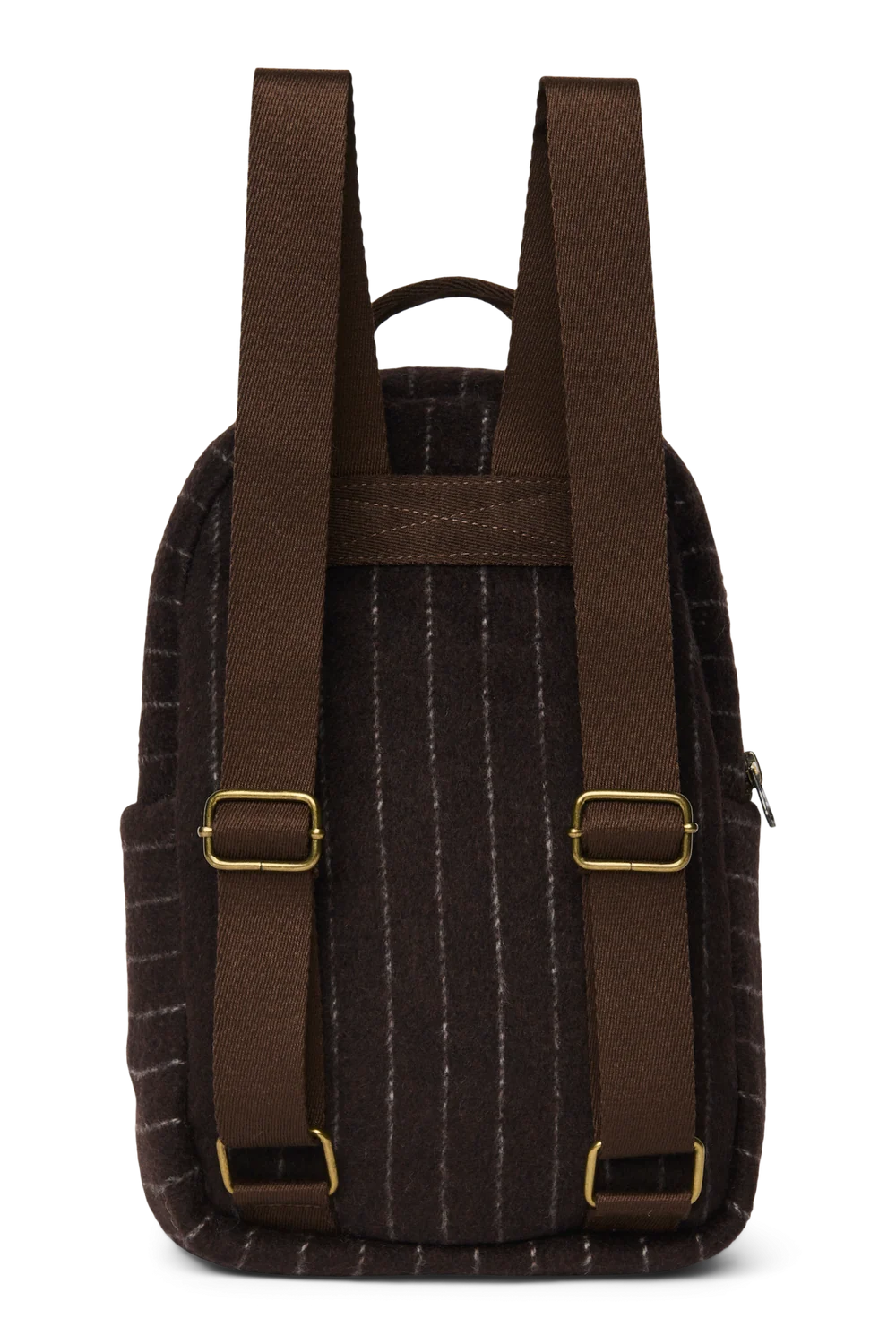 Flannel Chalkstripe Mini Backpack | Brown