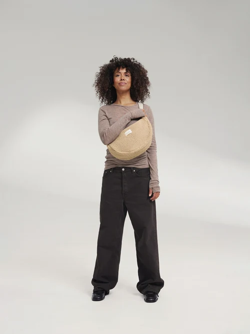 Teddy Adult Fanny Pack | Ecru